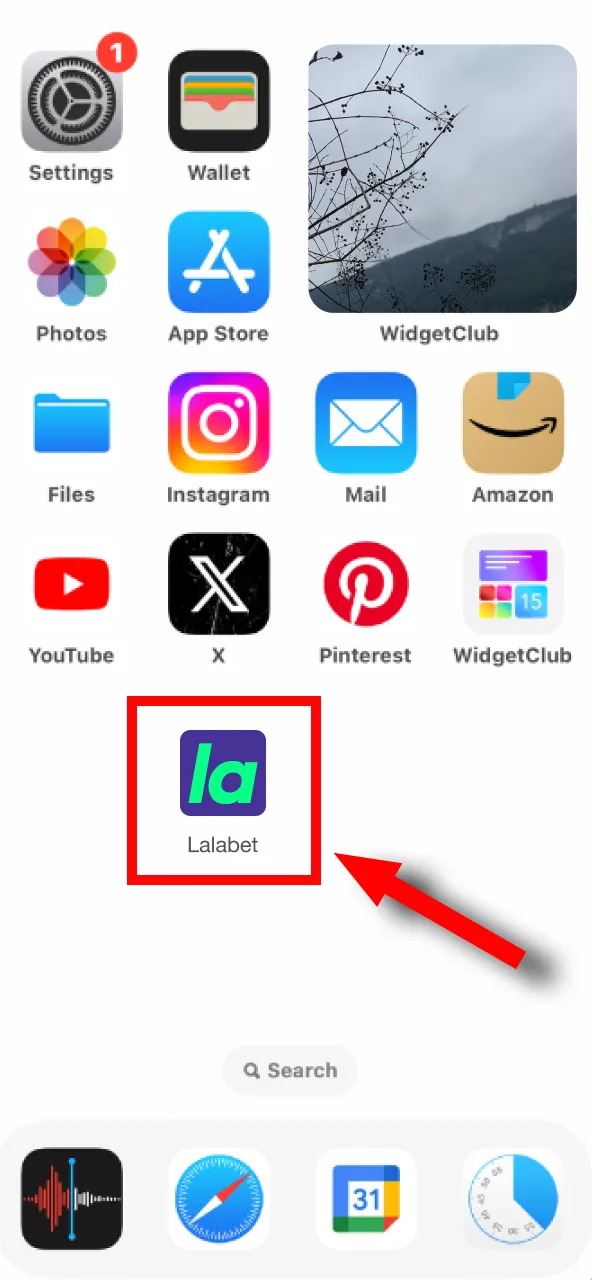 Click on the Lalabet icon on your home screen to start exploring its features.