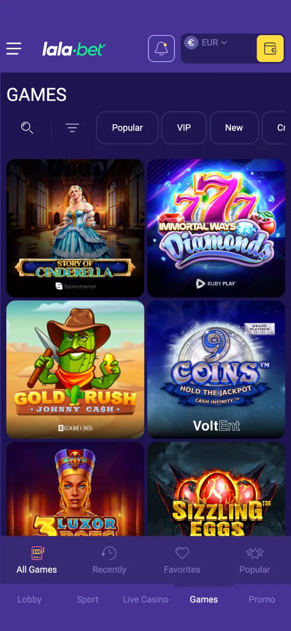 Place your first bet or spin on Lalabet and dive into the world of gaming fun.