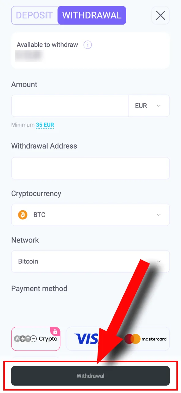 Submit your Lalabet withdrawal request and wait for the funds to be processed.