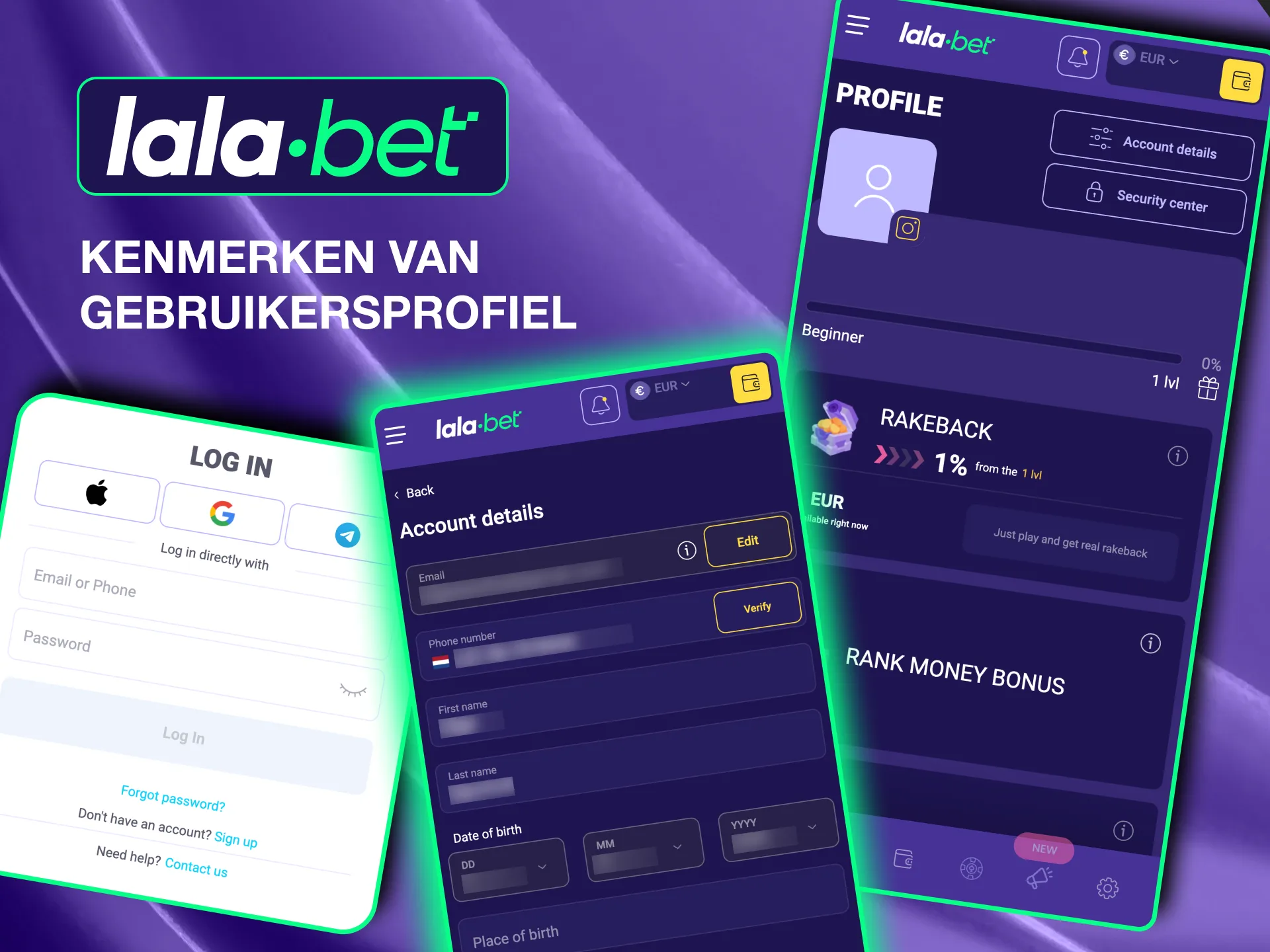 Use Lalabet’s profile tools to manage account settings, security, and financial details efficiently.