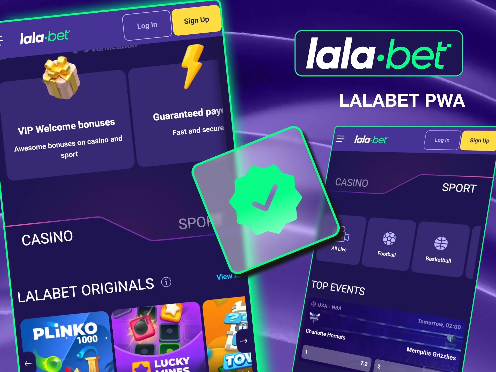 Access Lalabet games on your desktop with the seamless and secure PWA.