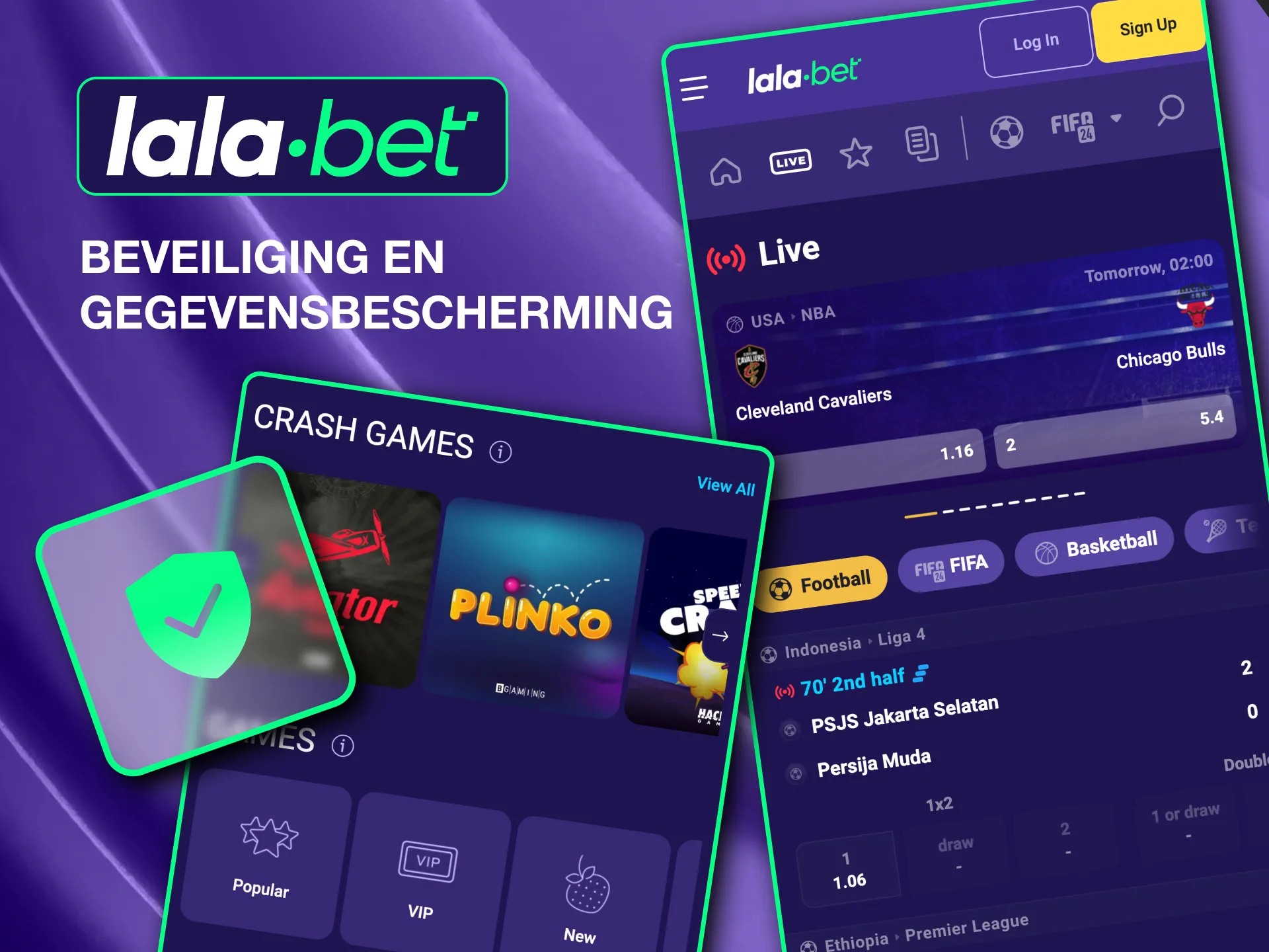 Lalabet safeguards your data with advanced electronic and procedural protections.