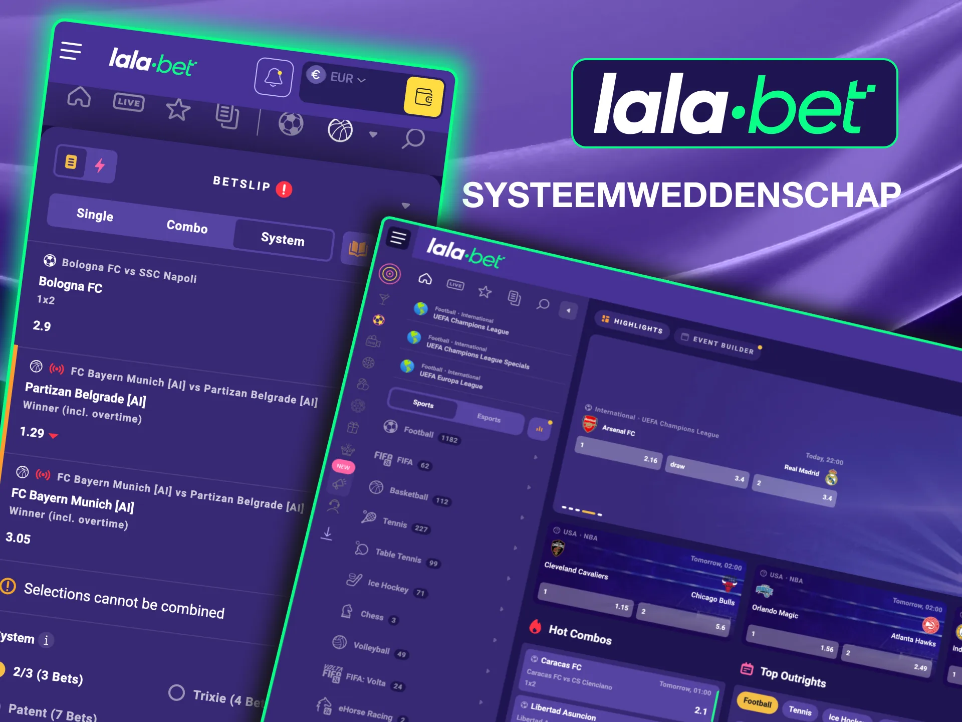 Boost your chances with Lalabet’s System Bet, ideal for strategic bettors.