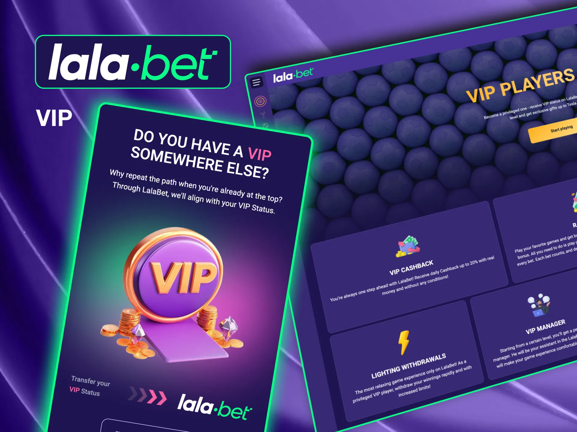 Join Lalabet's VIP program to enjoy premium benefits.