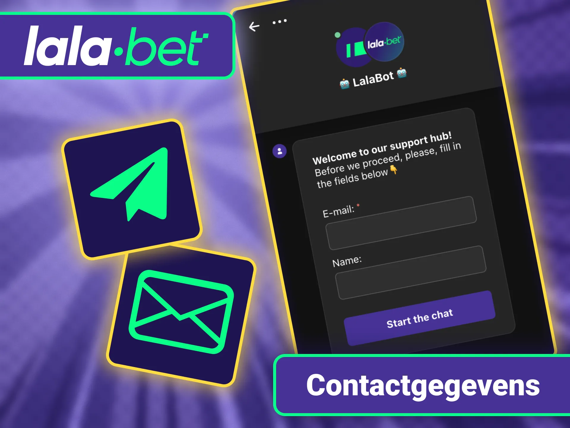 Neem eenvoudig contact op met de support van LalaBet officieel.