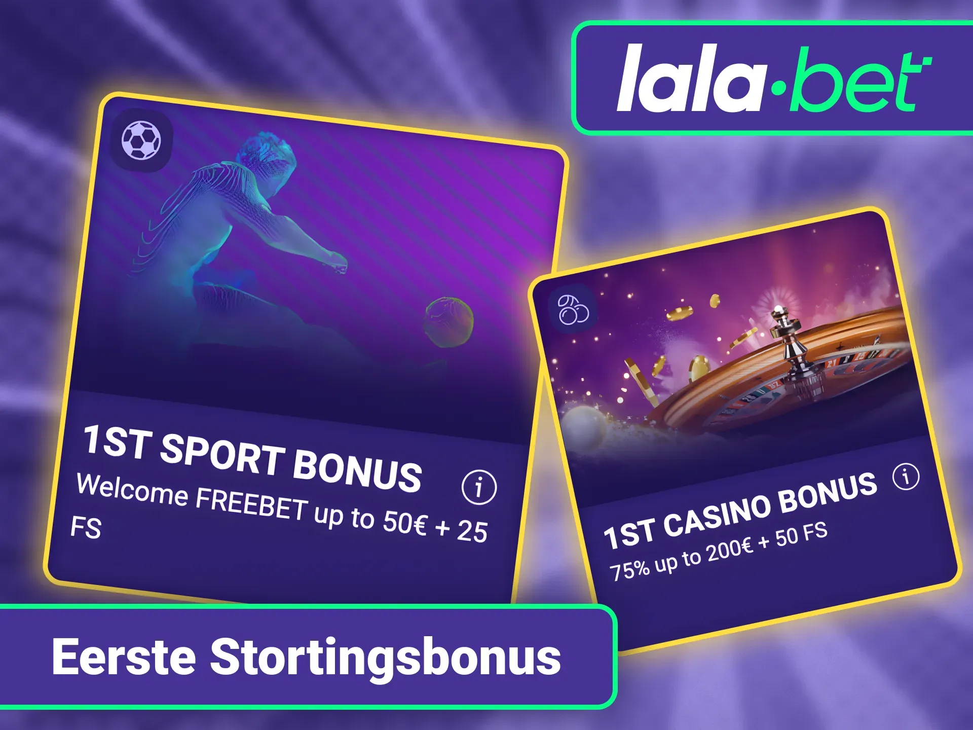 Activeer direct jouw eerste stortingsbonus bij LalaBet officieel kassa.