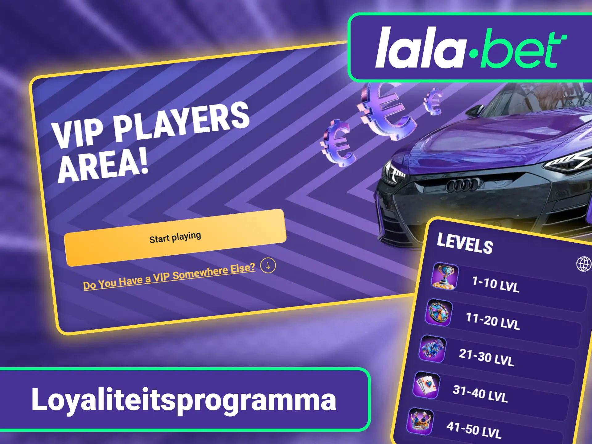 Spaar punten en klim naar hogere VIP-niveaus binnen LalaBet officieel.
