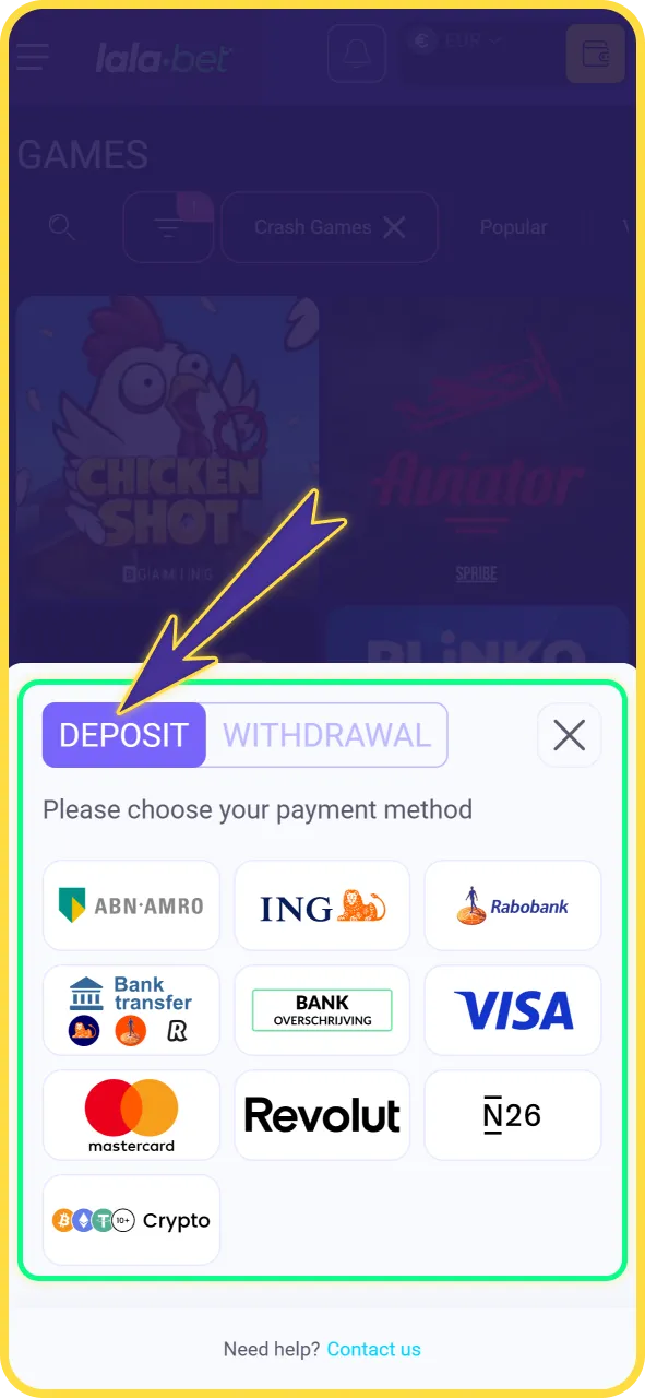 Log direct in en stort speelgeld op LalaBet officieel platform.
