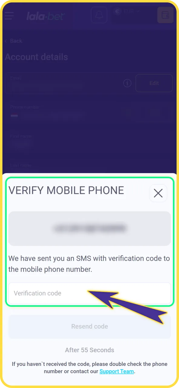 Verifieer jouw persoonlijke account direct en veilig op LalaBet officieel.